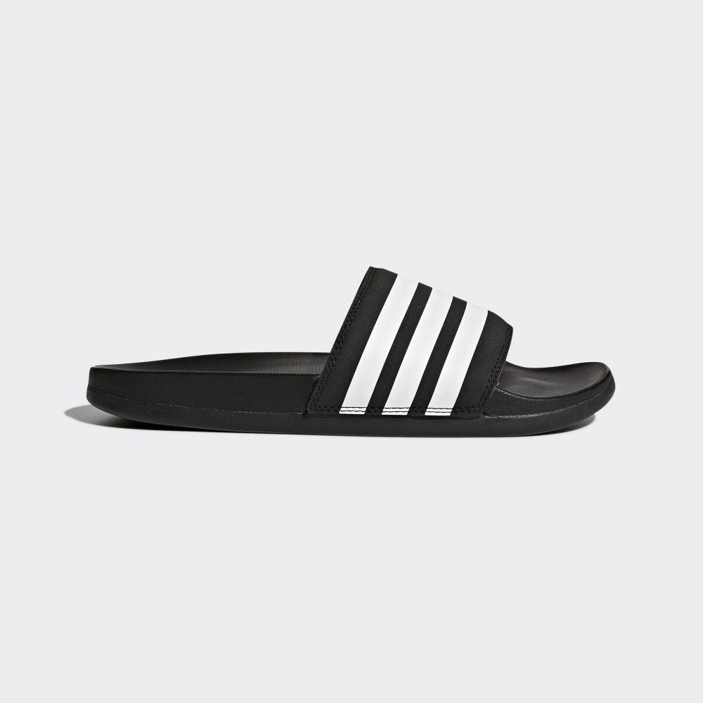 Papuci Adidas Adilette Comfort Dama Romania - Negrii/Albi AP9966